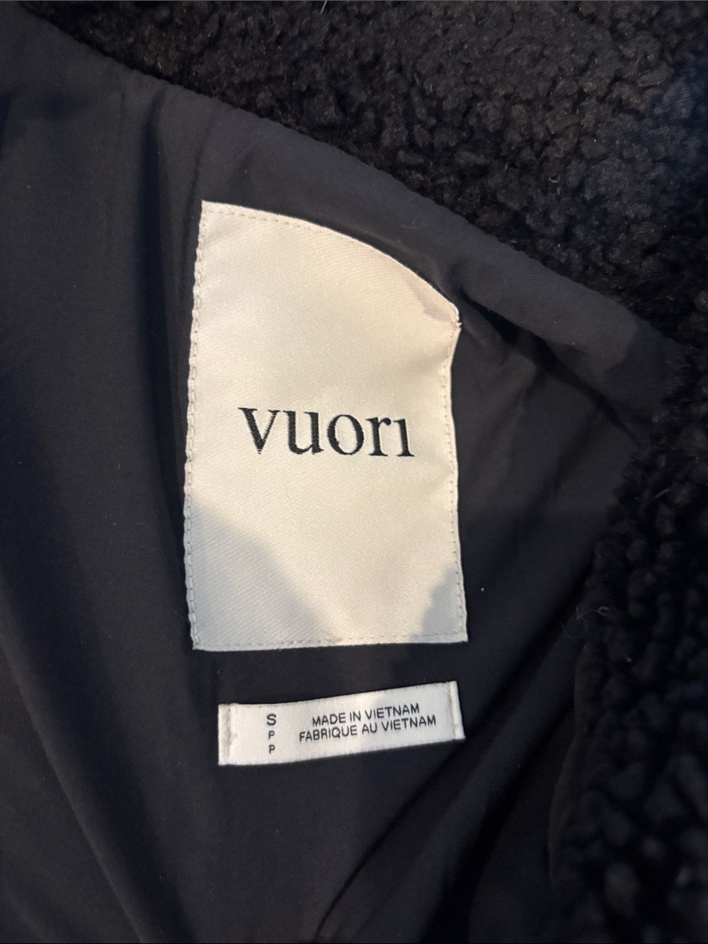 Vuori Black Sherpa Zip Jacket - Women - Picture 6 of 6